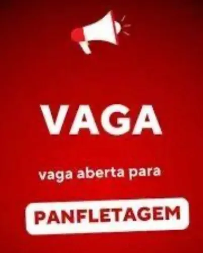 Temos vaga para panfletista