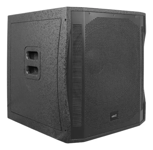 CAIXA SUBWOOFER 15" PROFISSIONAL ATIVA DE 600 W RMS, EFEITO DSP, LINE, PRETA, MX15S-600DSP