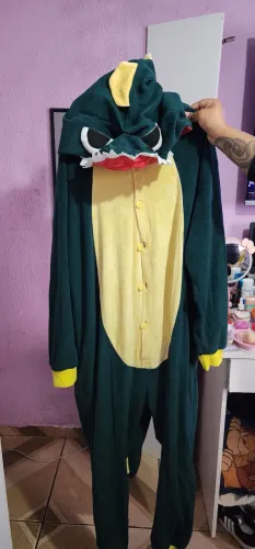 Pijama Kigurumi Dinossauro Adulto G/GG