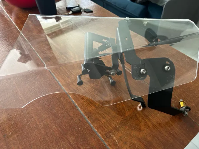 Bolha XRE proteção cristal com adaptador pra celular