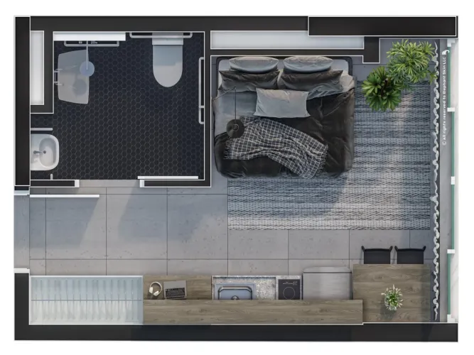 Studio no Bairro Jardim Paulista em São Paulo