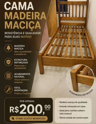 CAMA MACIÇA