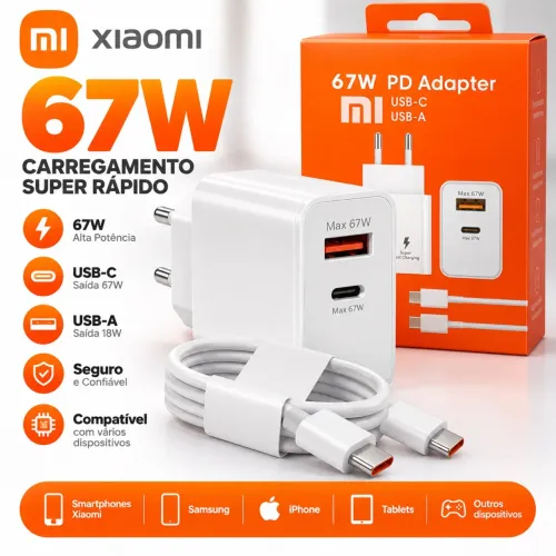 Carregador Xiaomi 67w Original