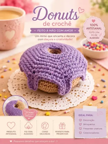 Venda de artigos de crochê e amigurumis
