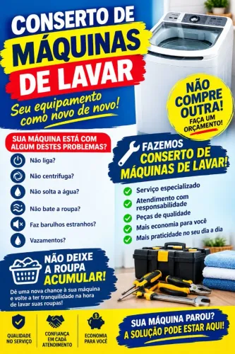 Conserto de máquina de lavar