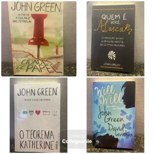 Coleção dos livros de John Green - 4 peças.