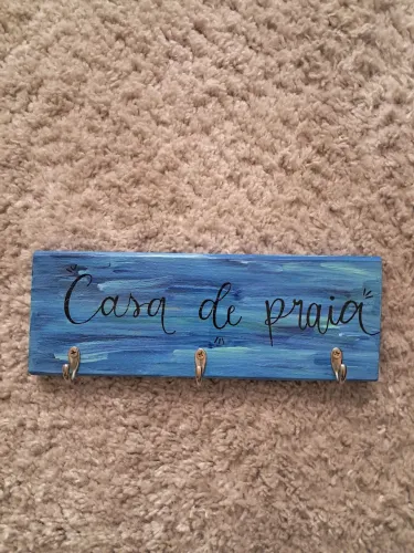 Porta chaves casa de praia