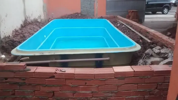 Piscinas de fibra instalação 