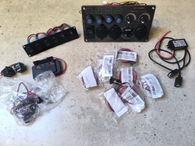 Kit Elétrica 12V/24V para Van, Motorhome, Barco e Off-Grid - Novo