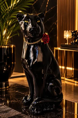 Pantera negra gigante decoração