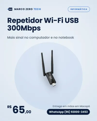 Repetidor Wi-Fi USB 300Mbps