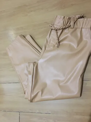 Calça clochard em pu TAM gg 