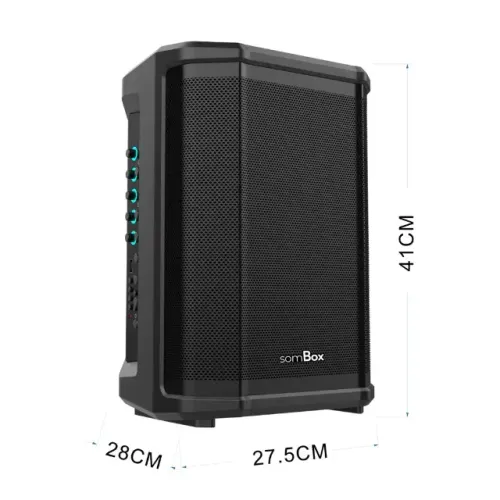 Caixa de Som Portátil Som Box D-XK802 Bluetooth 160W Graves Fortes TWS Bateria Estilo JBL