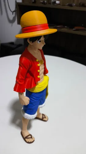 Miniatura Luffy One Piece 27cm Impressão 3D Colorida Alta Qualidade
