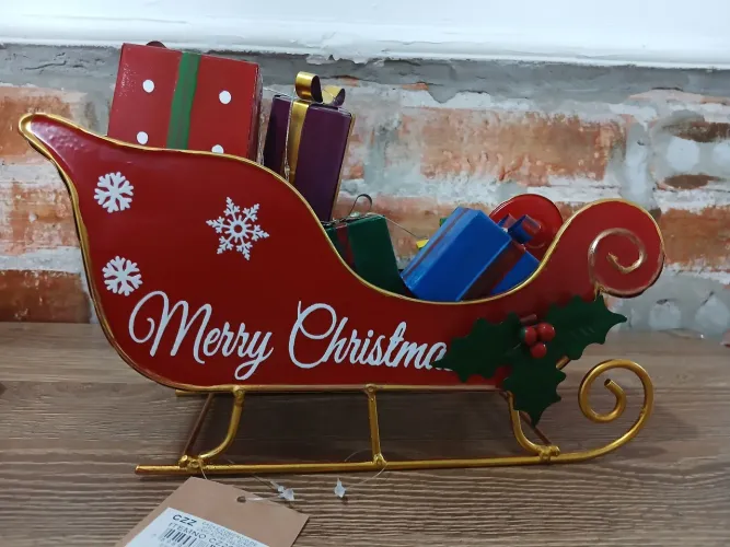 Decoração de natal treno metal