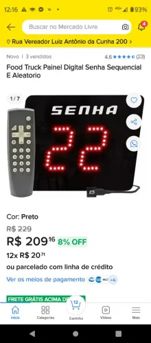 Senha Eletrônica Numérica