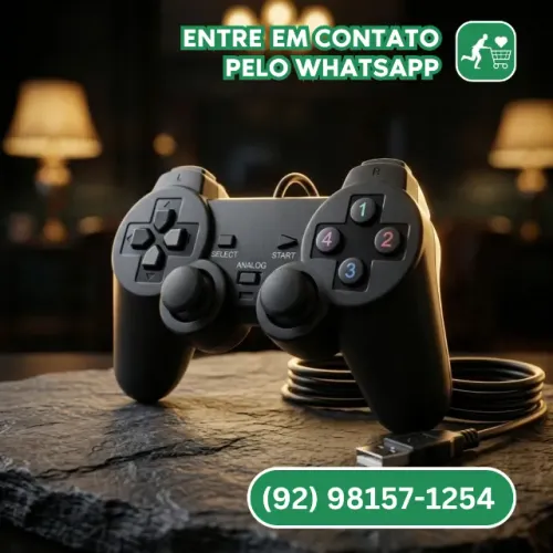 Controle Pc Computador Gamer Joystick Com Fio Usb