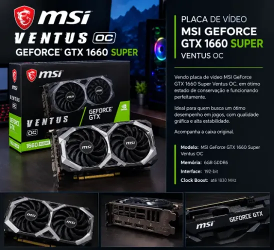 MSI GTX 1660 Super Ventus OC 6GB