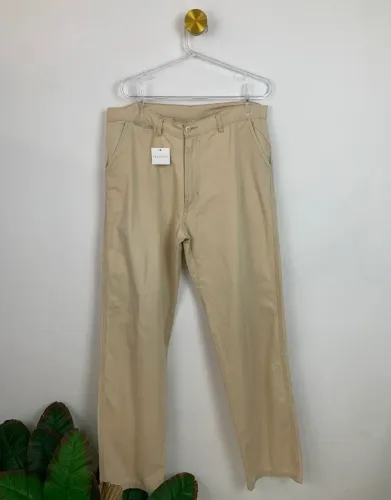 Calça jeans creme masculina