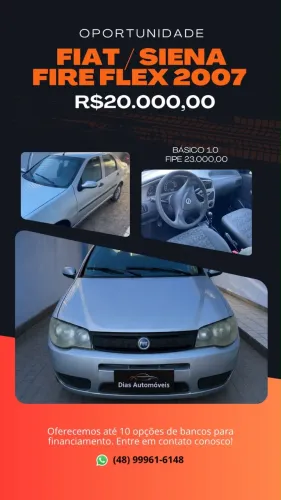 Fiat Siena 1.0/ EX 1.0 MPI Fire/ Fire Flex 8V 2007