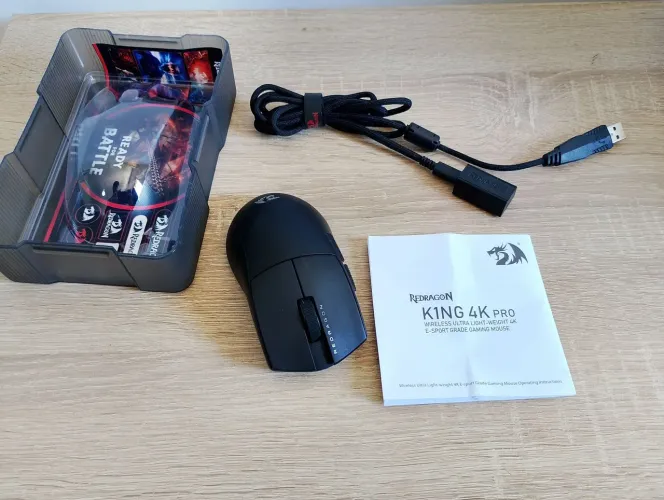 Mouse Gamer Redragon King 4k Pro novo