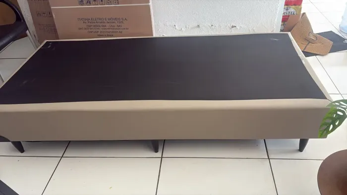 Base Box Ortobom, Colchão e Rack TV 43"