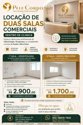 Sala Comercial dentro de Clínica de Saúde
