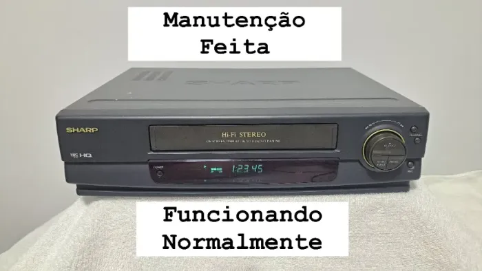 Video Cassete SHARP 6 Cabeças Hi-Fi Estéreo - VC-1499b