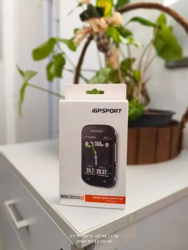 Ciclocomputador iGPSPORT BSC200S (Novo) + Suporte Avançado Garmin de Brinde