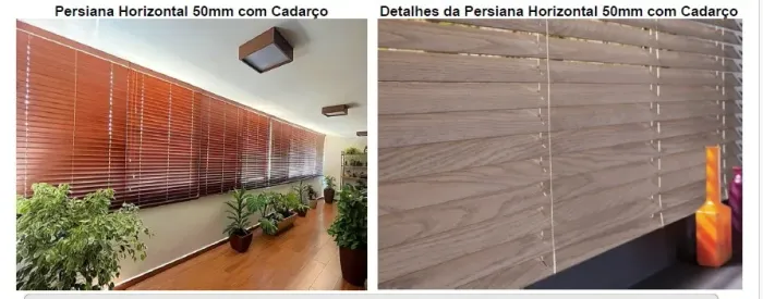 CORTINA PERSIANAS HORIZONTAL  MADEIRA GIRATÓTIO  NA COR PRETO 