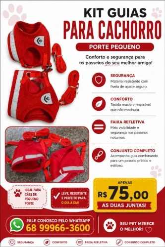Guias de cachorro porte pequeno