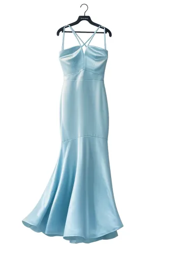  Vestido de Festa Longo [Azul Serenity ] - [Tamanho 38] - Usado 1x