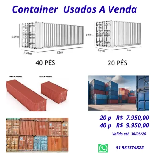 Container de 20 e 40 p