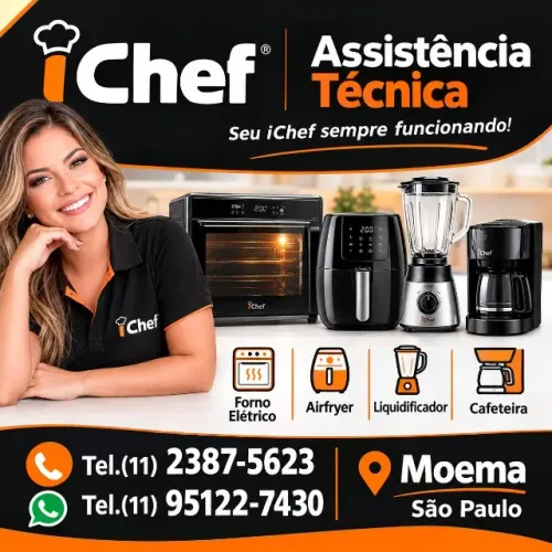 Assistência Técnica Ichef - (11) 2387-5623 - Forno - Liquidificador - Airfryer