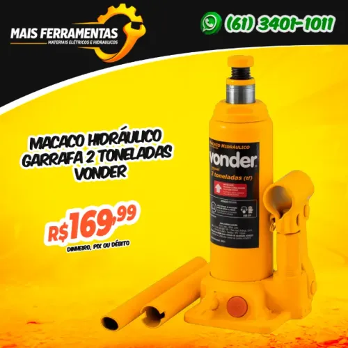 Macaco Hidráulico Garrafa 2 Toneladas * Vonder