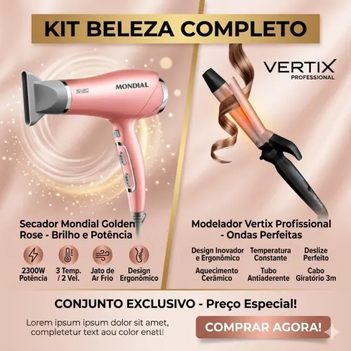 Vende-se Secador + Modelador de cachos