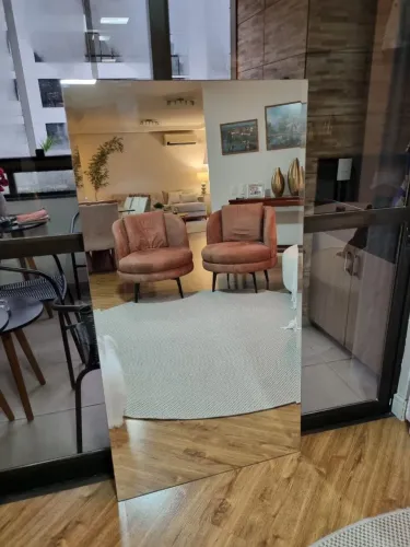 Espelho Bisotê Grande 137x74cm - Ideal para Sala ou Quarto