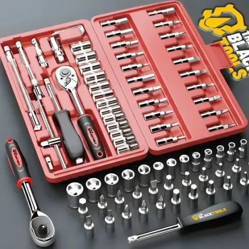 Kit de 46 peças soquetes para carro e casa