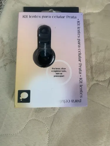Kit lentes para celular prata Imaginarium cel foto