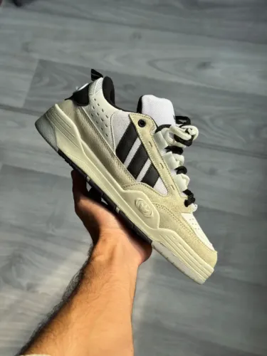 Tênis Adidas ADI2000 Masculino Importado Premium Branco/Bege - Disponível 38 AO 43