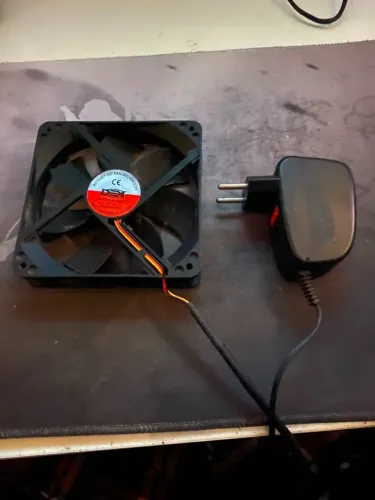 Cooler Gamer de Gabinete mas com mod de tomada. 120mm 12v Dx-12c Dex