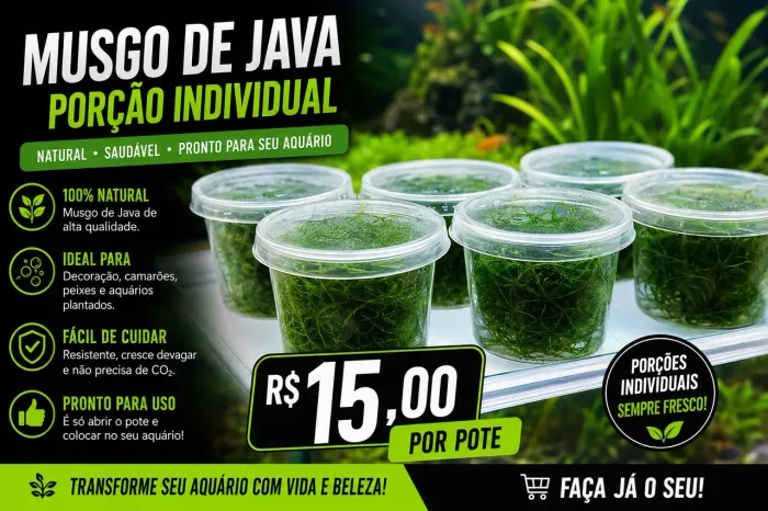 Porção Musgo de Java Aquario 