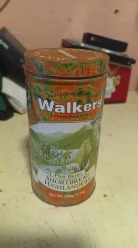 Lata Antiga Metal Walkers Shortbread - Legends of Scotland (Colecionável)