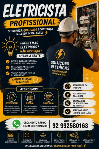 Eletricista Residencial, Predial, Comercial