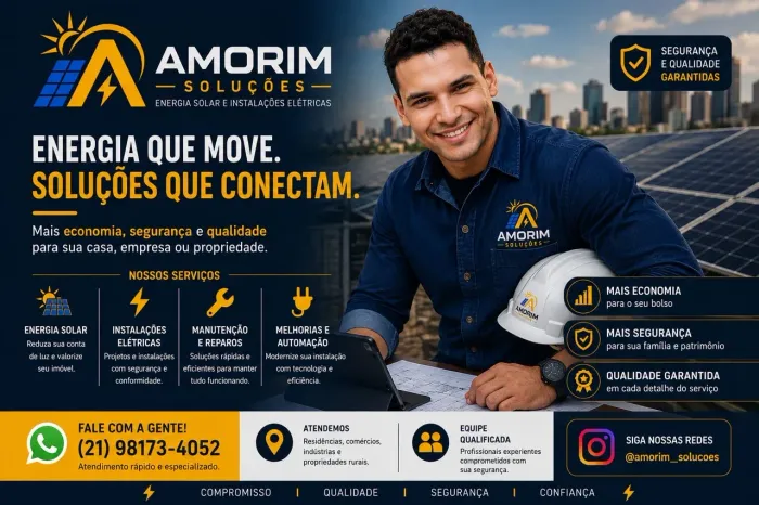 Amorim Soluções - Energia Solar e Instalações Elétricas