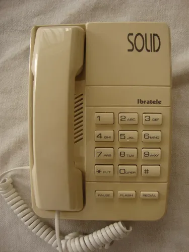 Aparelho de telefone fixo, ibratele Solid, com bloqueador de chamadas (sem chave), 