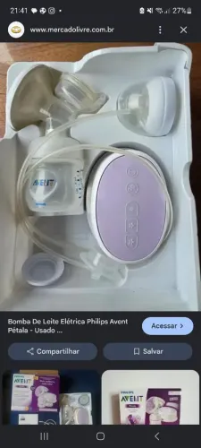 Bomba elétrica extratora de leite Avent Philips