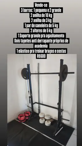 Vende-se equipamentos de academia 