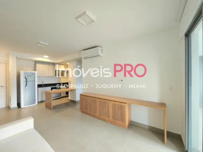 Apartamento novo mobiliado para locação em Moema perto do Parque Ibirapuera e metro com 50