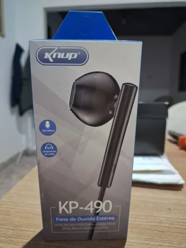 Fone de Ouvido Estéreo Knup KP-490 - Som Hi-Fi com Microfone